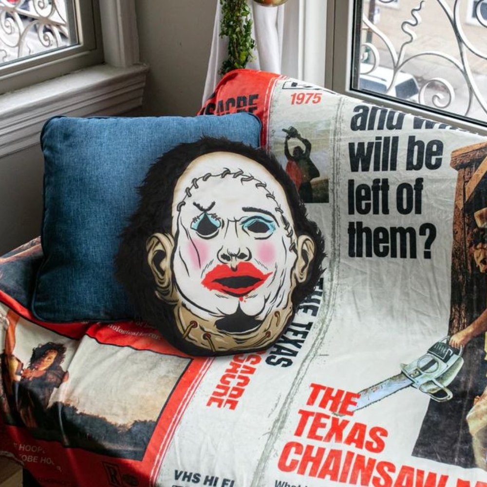 LEATHERFACE PLUSH CUSHION PILLOW